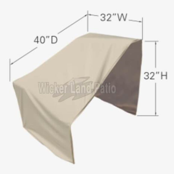 Treasure Garden Weather Cover Modular Right End (Left Facing) - CP401