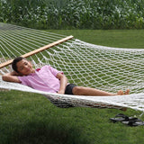 Vivere Hammocks Double Natural Cotton Rope Hammock