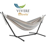 Vivere Hammocks Dove 9ft Sunbrella® Hammock with Stand