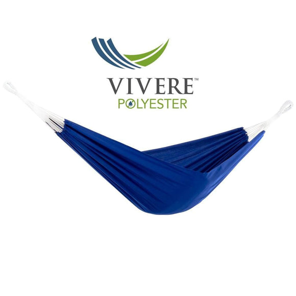 Vivere Hammocks Royal Blue Brazilian Polyester Hammock - Double