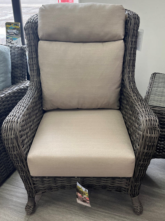 Wicker Land Patio Havana Club Wing Chair