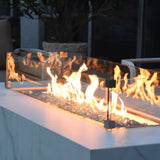 Wicker Land Patio Heaters & Fire Tables Elementi - Carrara Porcelain Fire Table - NG